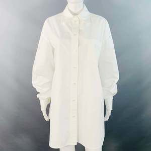 MARC JACOBS RUNWAY White Cotton Oversized One Pocket Shirt